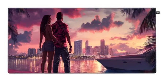 GP5 MIAMI SUNSET XL XTRFY GP5/SERIES CLOTH GAMING MOUSEPADS MU