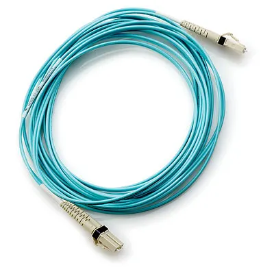 HPE 5m Multi-mode OM3 50/125um LC/LC 8Gb FC and 10GbE Laser-enhanced Remanufactured Cable 1 Pk (AJ836AR)