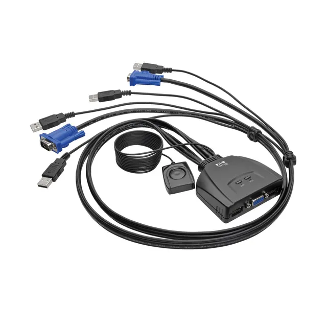2-PORT USB VGA CABLE SWITCH W/CABLES USB SHARING