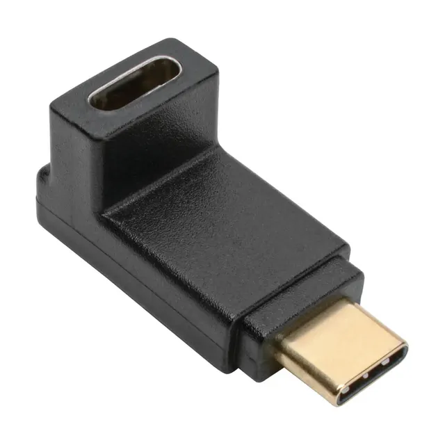 USB-C TO C ADAPTER RT ANGLE 3.1/10GBPS THUNDERB 3 3A RATING M/F
