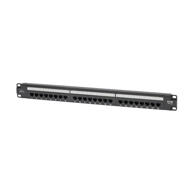 24PT CAT6 PATCH PANEL POE+/COMPLIANT RJ45 1URM