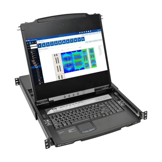 8-PORT 1U RACK-MOUNT CONSOLE/HDMI KVM SWITCH WITH 17IN