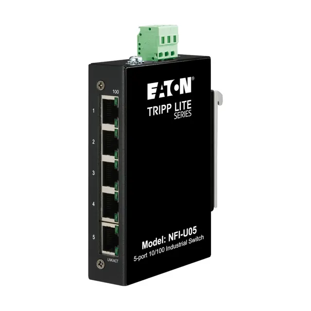 5-PORT UNMANAGED INDUSTRIAL ET/HERNET SWITCH - 10/100 MBPS RUGG