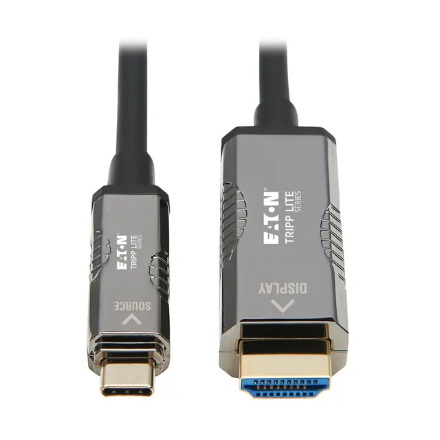 USB-C TO HDMI FIBER AOC UHD 4K/60 HZ HDR CL3 RATED BLACK 20M