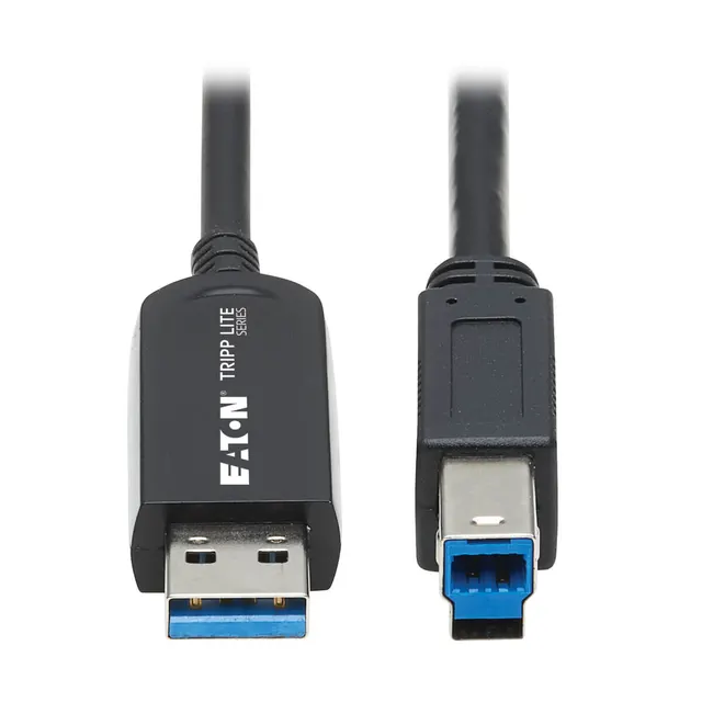 USB 3.2 GEN 1 PLENUM FIBER AOC/A/B M/M BLACK 30M