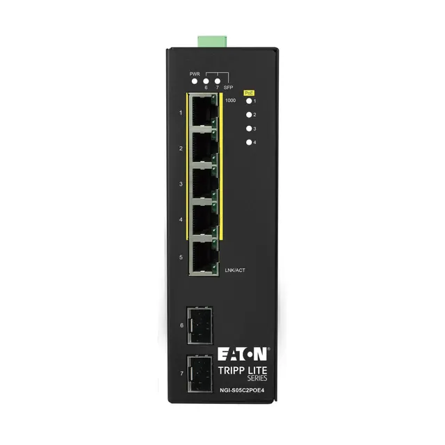 5-PORT LITE MANAGED INDUSTRIAL/GIGABIT ETHERNET SWITCH - 10/100