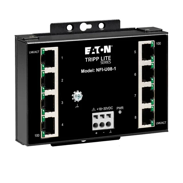 8-PORT UNMANAGED FAST INDUSTRI/AL ETHERNET SWITCH - 10/100 MBPS