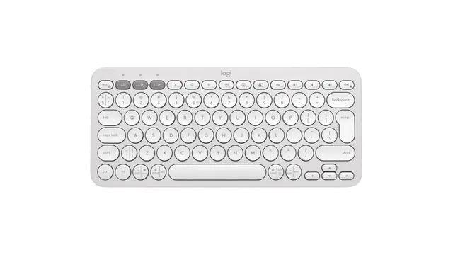 Pebble Keys 2 K380s - TONAL WHITE - US INT'L - INTNL-973
