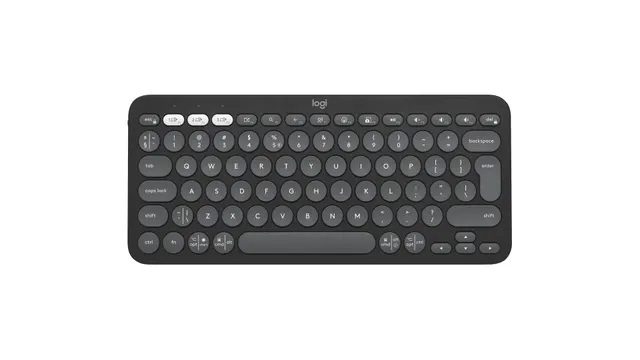 Klawiatura bezprzewodowa Logitech Pebble Keys 2 K380s grafitowa