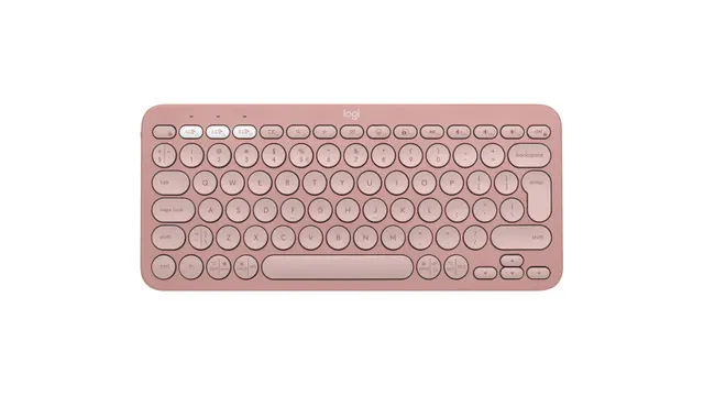 Klawiatura bezprzewodowa Logitech Pebble Keys 2 K380s różowa