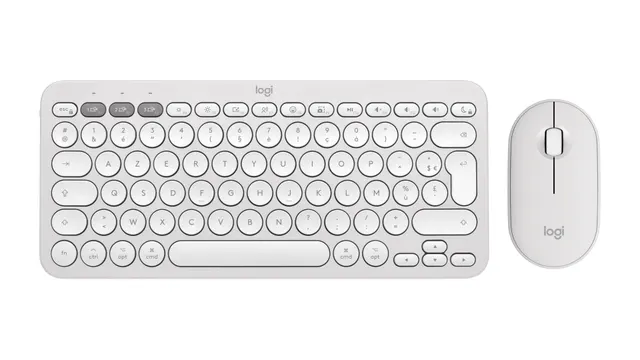 Zestaw bezprzewodowy klawiatura + mysz Logitech Pebble 2 Combo biały