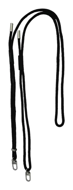 ADJUSTABLE LANYARD - BLACK - 2/ATTACHMENT POINTS 2 SOFT O-RINGS