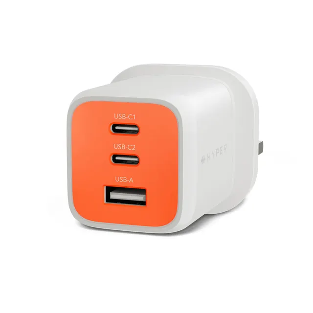 HYPERHYPERJUICE FLEX 65W GAN/CHARGER - ORANGE