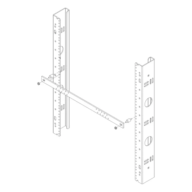 COPPER BUS BAR 19 IN EIA TWO BARREL LUG