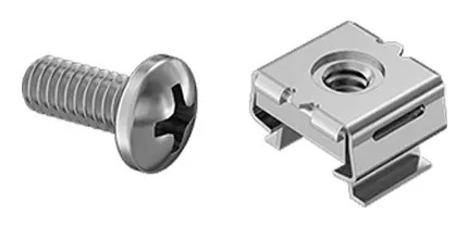 50 Cage Nuts w 12-24 X 0.5 in Screws
