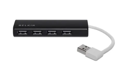 USB 2.0 HUB 1: 4/SLIM PASSIVE BLACK