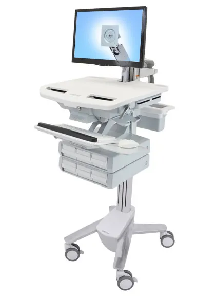 STYLEVIEW CART WITH LCD ARM/6 DRAWERS