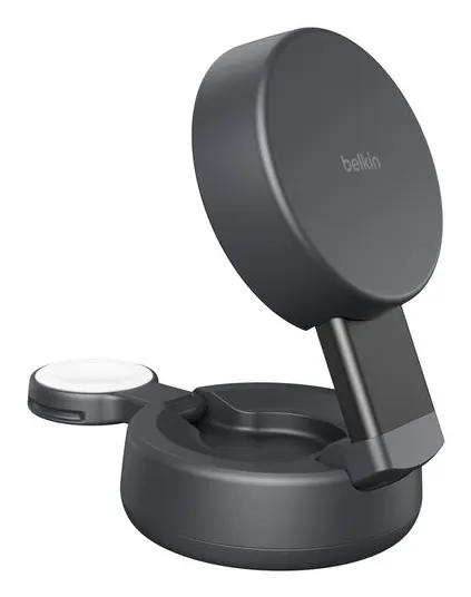 ULTRACHARGE 25 WATT QI2 VERSTEL/GNETISCHE 2-IN-1-LADESTATION DUN