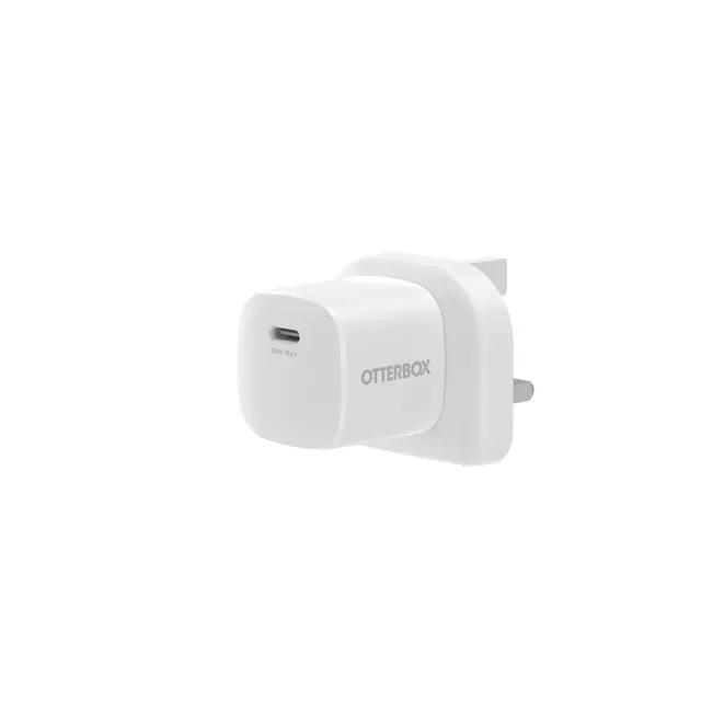 OB STANDARD UK WALL CHARGER 30W/1X USB-C 30W USB-PD WHITE_V2