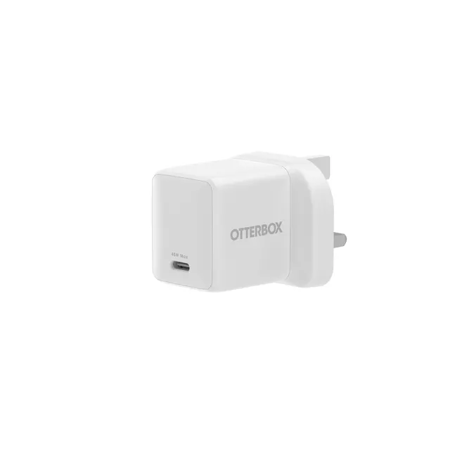 OB STANDARD UK WALL CHARGER 45W/1X USB-C 45W USB-PD WHITE