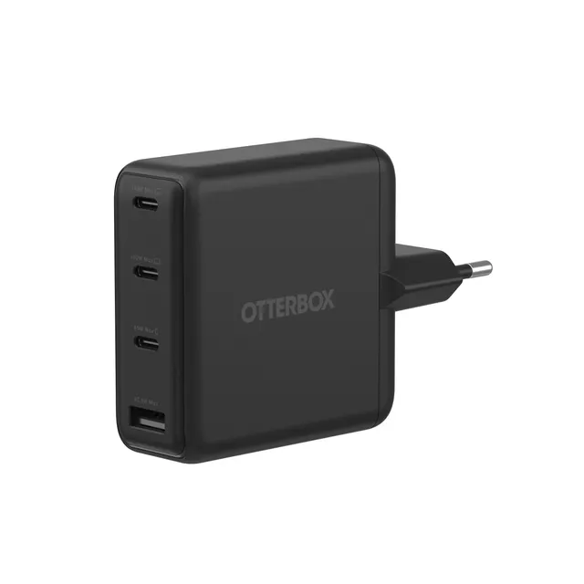 OB STD EU WALL CHARGER 140W GAN/3X USB-C + 1X USB-A USB-PD BLACK