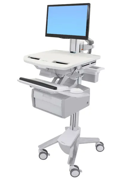 STYLEVIEW CART WITH LCD PIVOT/TALL DRAWER