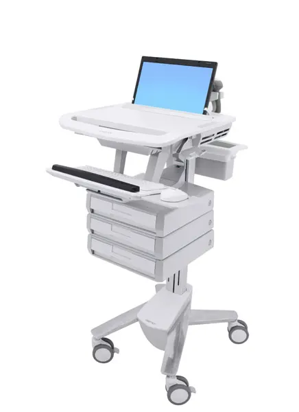 STYLEVIEW LAPTOP CART 3 DRAWERS/.