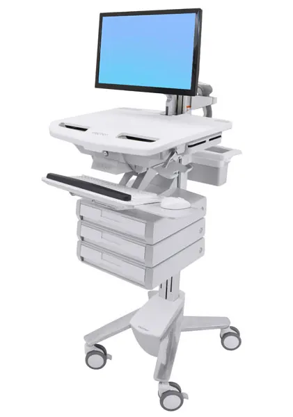 STYLEVIEW CART WITH LCD ARM/3 DRAWERS