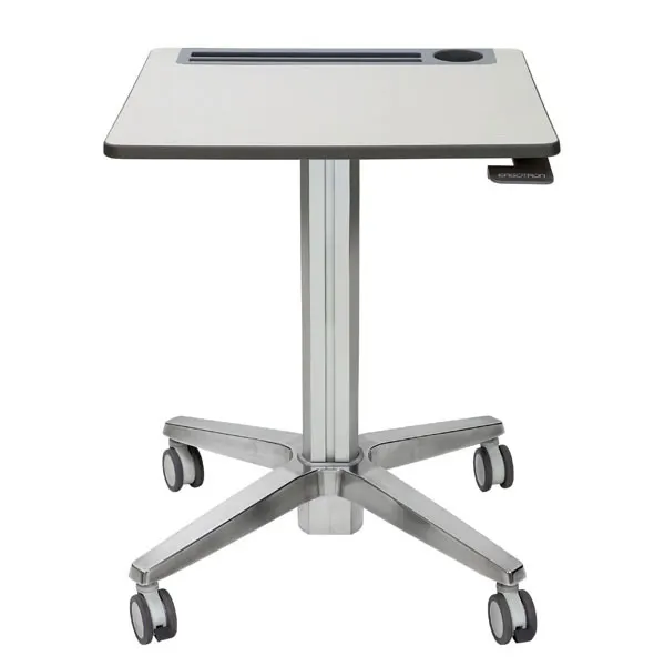 LEARNFIT TRAVEL STANDING DESK/16IN CLEAR ANODIZED ADJUSTABLE