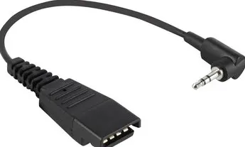 QD CORD TO 3.5 MM PIN PLUG FOR/BLACKBERRY + IPHONE