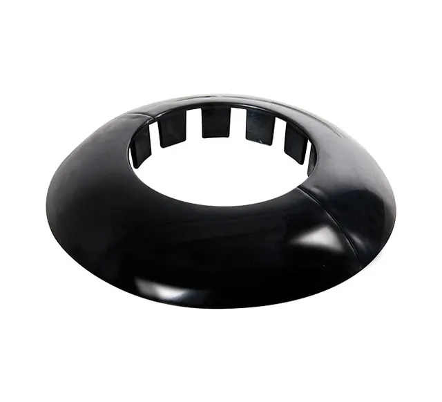 SYSTEM 2 - Ceiling Finishing Ring for Ø50mm Poles, czarny