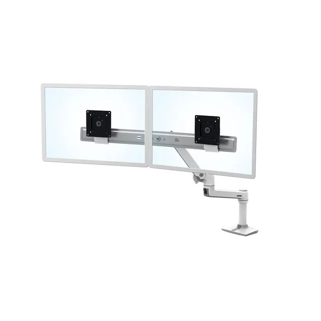 LX DESK DUAL DIRECT ARM WHITE/25IN 0.9-5KG MIS-D LIFT33 10Y WA