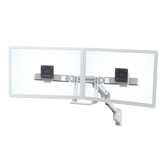 HX WALLMOUNT DUAL MONITOR ARM/32IN 7.9KG LIFT29 MISD WHITE 10Y