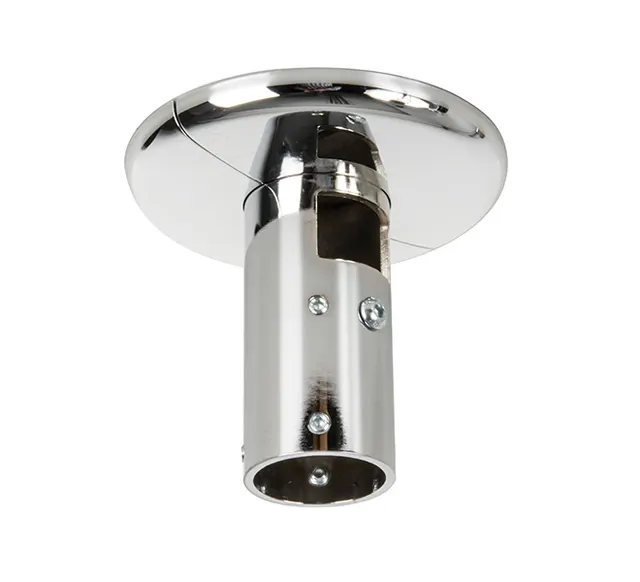 SYSTEM 2 - Heavy Duty Ceiling / Floor Mount (Fixed) for Ø50mm Poles, chromowany