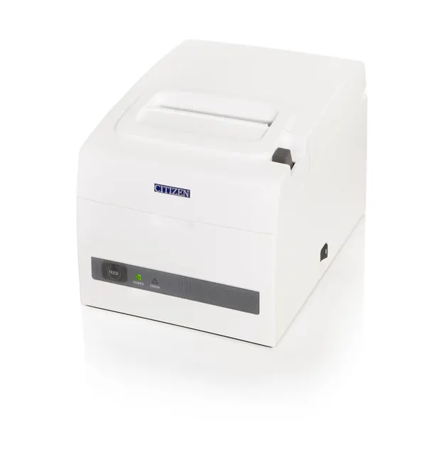 Thermal printer; Serial + USB interfaces, integrated PSU, Pure White