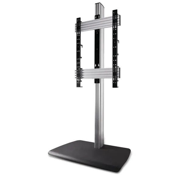 SYSTEM X - Portrait Flat Screen Floor Stand (VESA 800 x 600) - 1.8m, czarno-srebrny