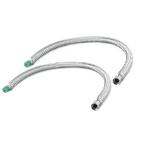 3ft (0.9144m) Stainless Flex Pipe Kit 1" MPT to 1" FPT Union