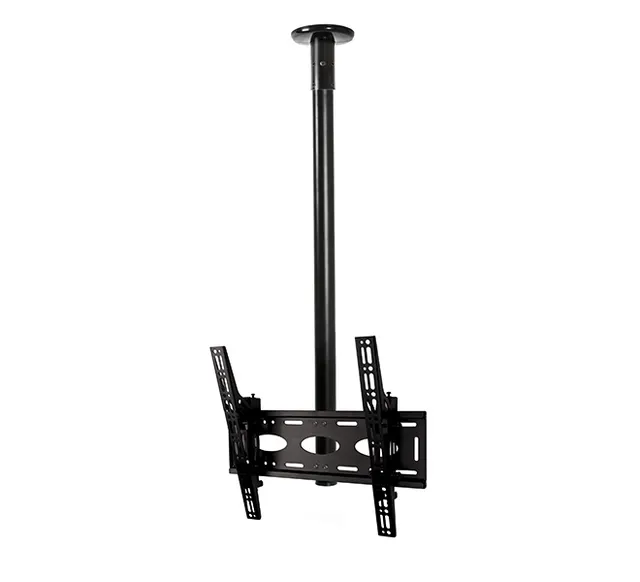 Flat Screen Ceiling Mount with Tilt (VESA 400) - 3m Ø50mm Pole, rura 3 m, chrom