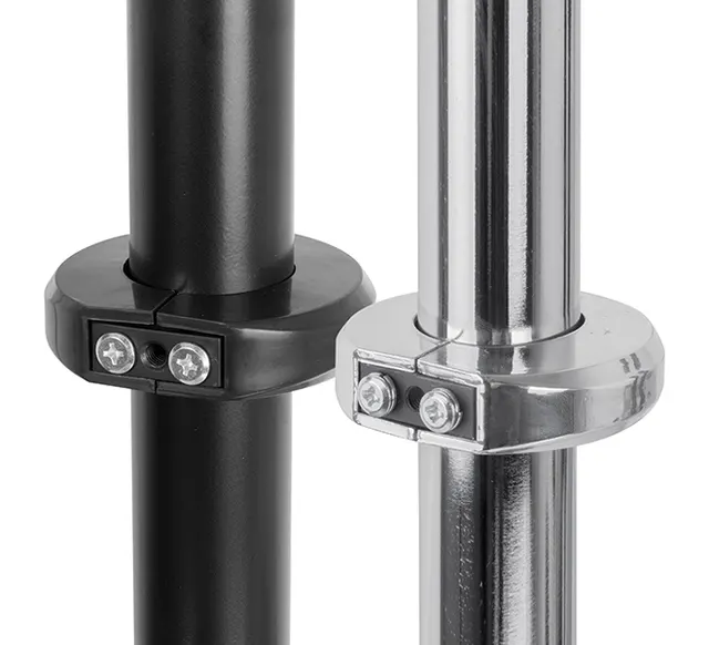 SYSTEM 2 - Two-Piece Accessory Collar for Ø50mm Poles, chrom