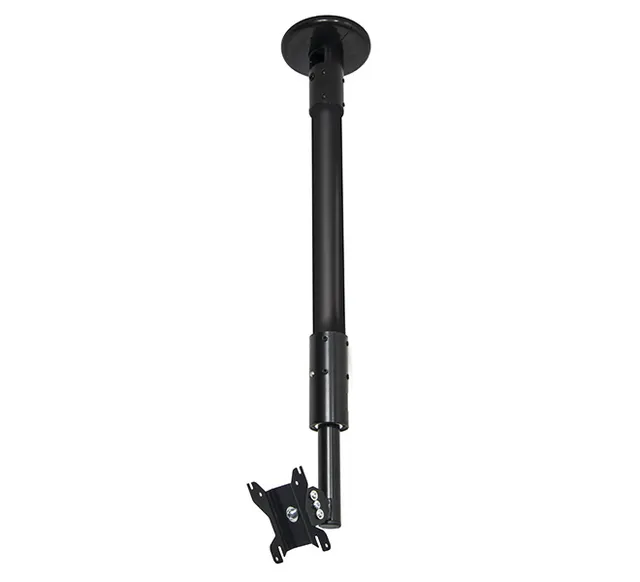 Flat Screen Ceiling / Desk Mount with Tilt & Swivel (VESA 100) - 1.5m Ø50mm Pole, rura 1,5 m, czarny