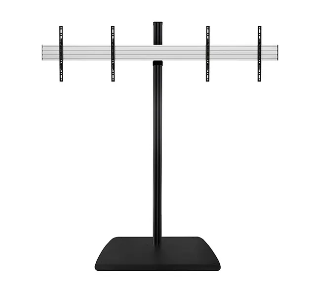 SYSTEM X - Twin Screen VC Stand (VESA 600 x 400) - 1.8m, czarny