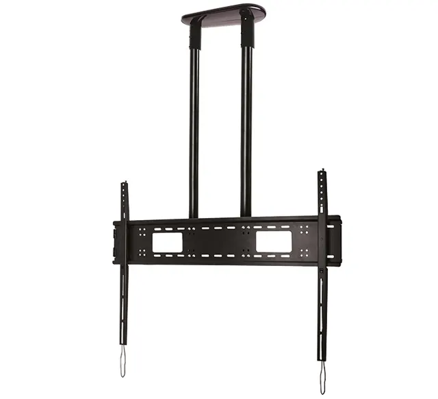Extra-Large Flat Screen Ceiling Mount (VESA 1100 x 700) - 2m Ø50mm Poles, rury 2 m, czarno-chromowany
