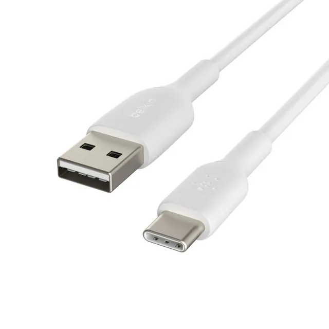 USB-C/USB-A CABLE/PVC 2M WHITE