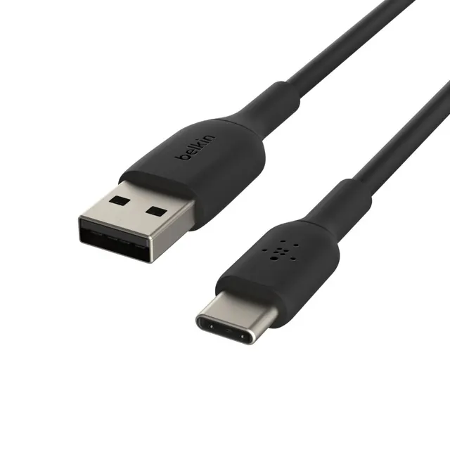 USB-C/USB-A CABLE/PVC 3M BLACK