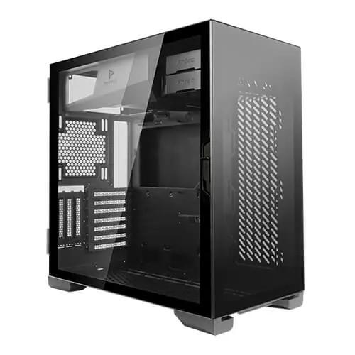 P120 CRYSTAL TOWER CASE/VERT GPU MOUNT SUPP 3PCI-E SLOT