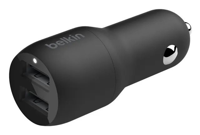 BELKIN CAR CHARGER/DUAL USB-A 24W BLACK