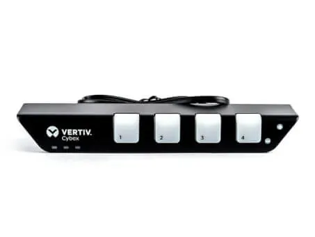 4 port Active Front Panel (AFP) remote KVM switch