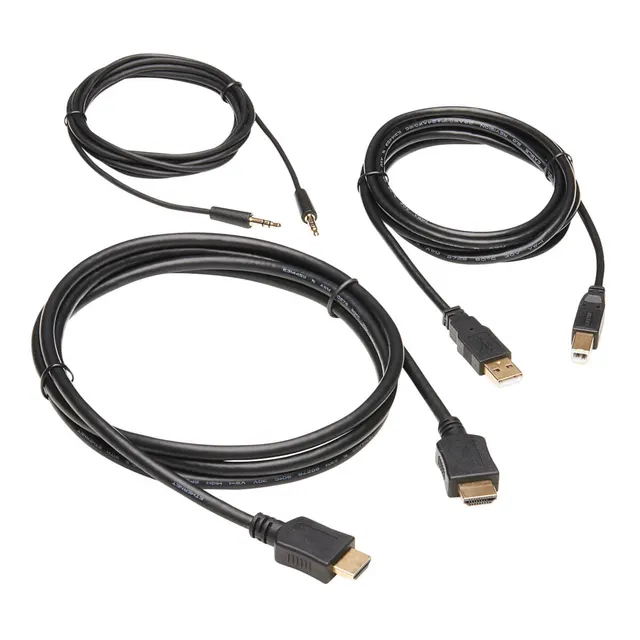 HDMI KVM CABLE KIT 4K HDMI USB/2.0/3.5MM AUDIOM/M BLK 1.83M