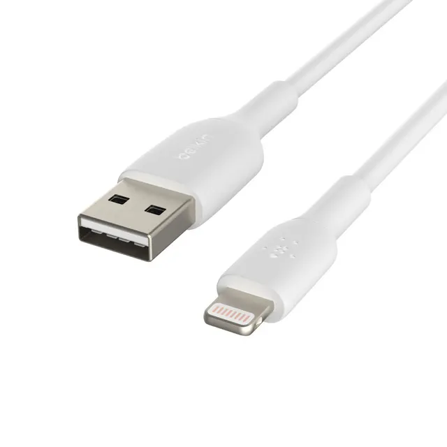 BELKIN LIGHTNING/USB-A CABLE/2M PVC WHITE