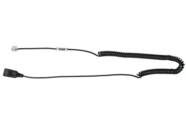 Axtel QD/RJ - coiled, 0,5 - 2m, standard